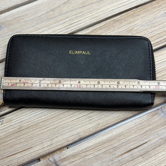 ELIMPAUL Black Vegan Leather Zip Wallet - Reduced shipping! - Picture 5 of 8